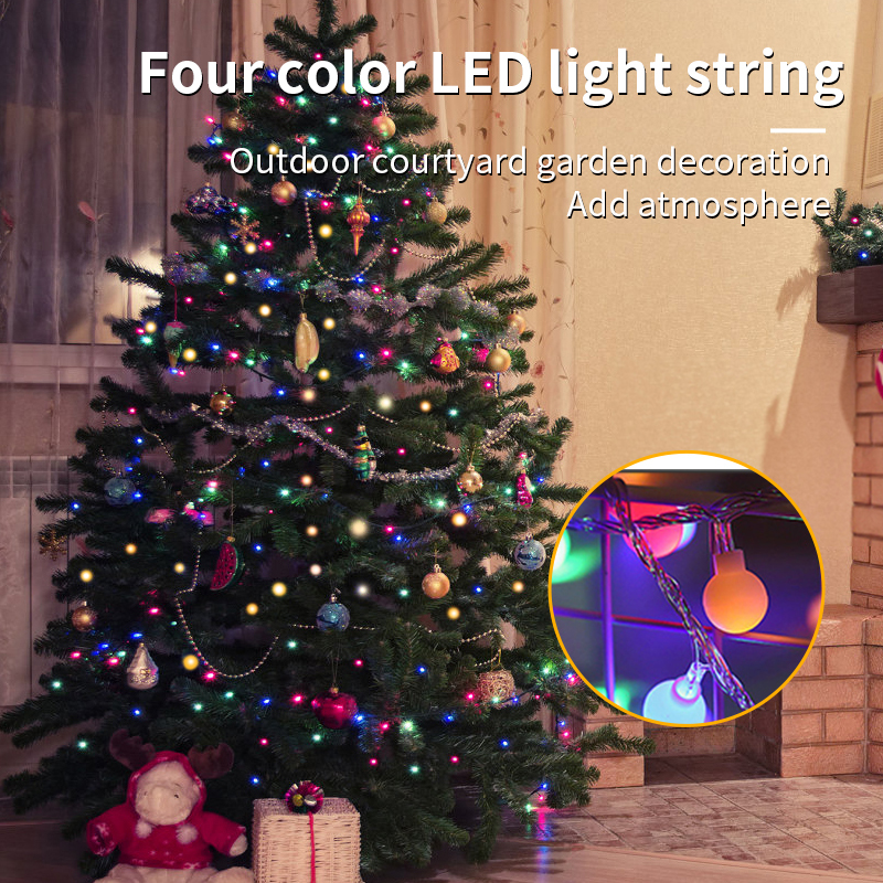 HCP179  太阳能乳白球灯串